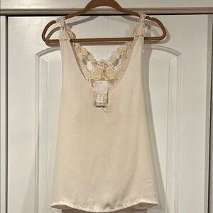 Lovemarks cream‎ crochet camisole tank medium